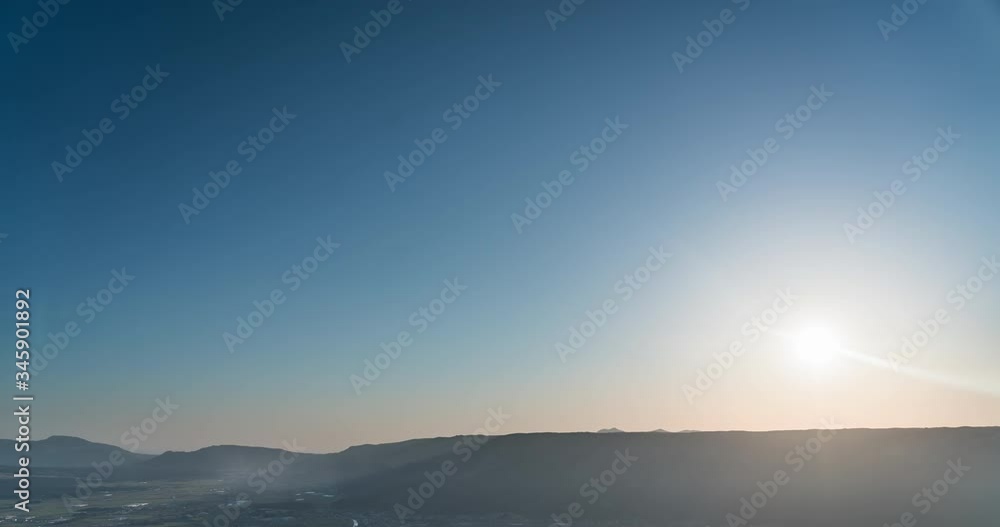 阿蘇のタイムラプス / 熊本 大観峰からの阿蘇外輪山の眺め
