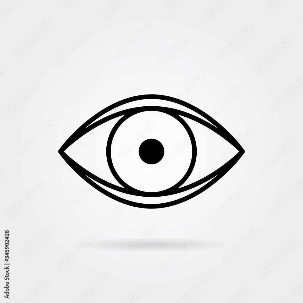 Eye icon. Look and Vision symbol. Flat design. Stock - Vector illustration. Eye icon. Look and Vision symbol. Flat design. Stock - Vector illustration.