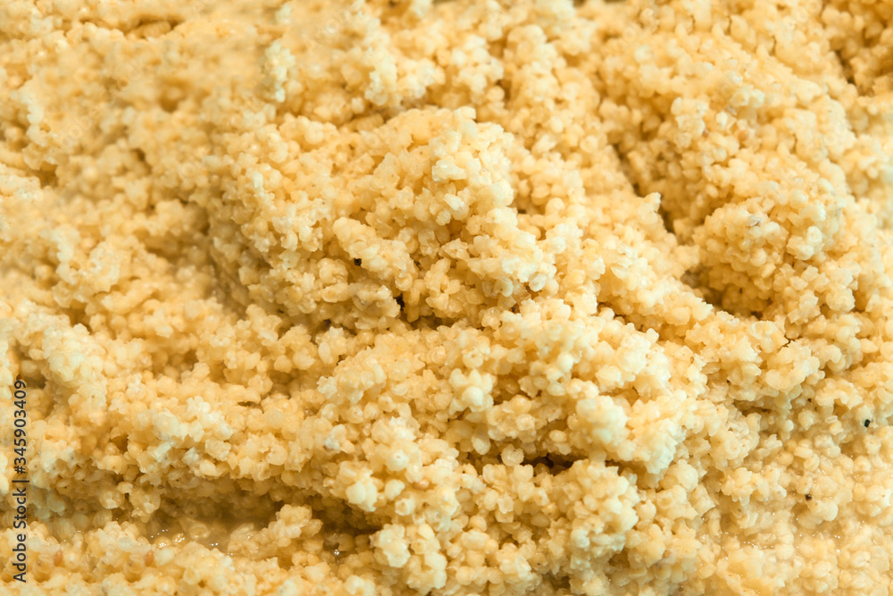 background, texture - pearl millet with mushrooms background, texture - pearl millet with mushrooms