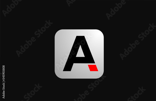 Free Download A alphabet letter logo icon for business and company with simple black and white design - GFXLoad