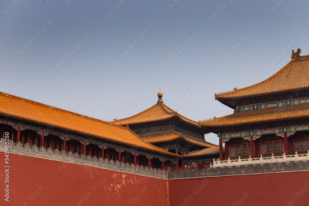 Forbidden City landmark in Beijing, China on a summer day Forbidden City landmark in Beijing, China on a summer day