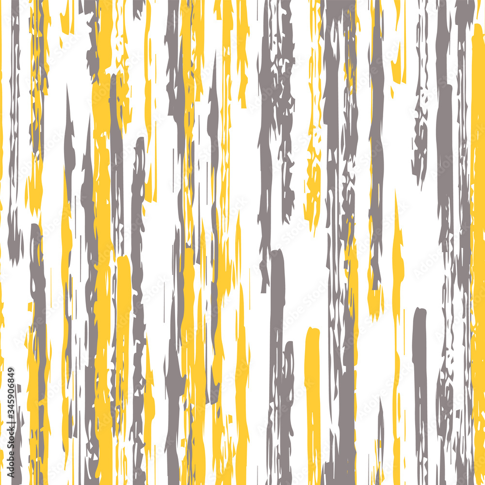 Grey Watercolor Stripe Vector Seamless Pattern. 