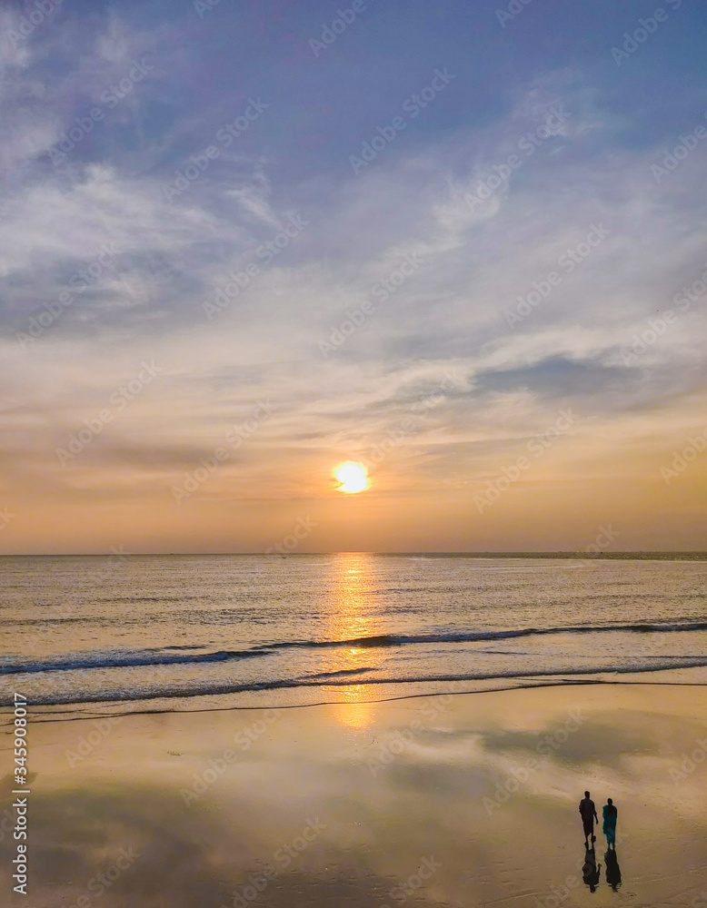 sunset on the beach sunset on the beach