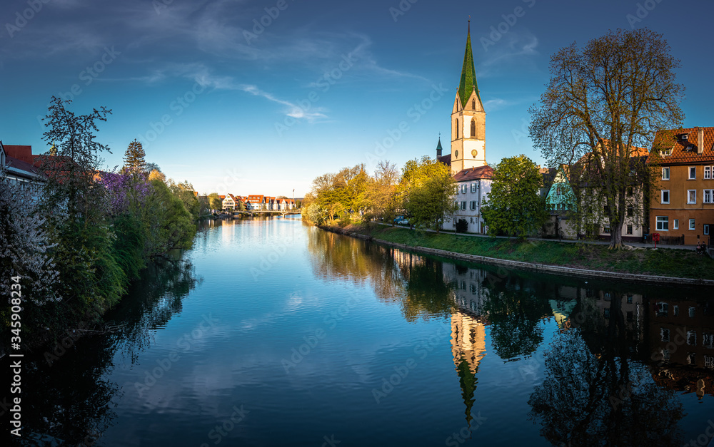 Fototapeta premium Beautiful church tower, Rottenburg am Neckar, Germany