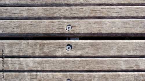 Wallpaper Mural strong berth from wooden boards on metal beams is nailed Torontodigital.ca