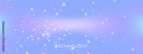 Pastel Technology Business. Big Data. Blue Dots 