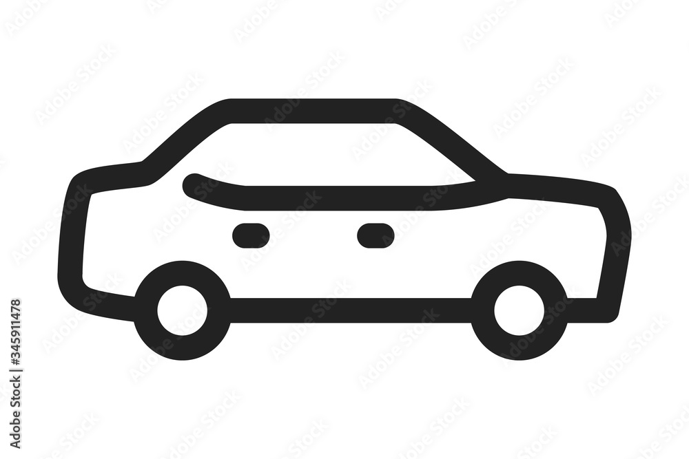Obraz premium Car icon on white background