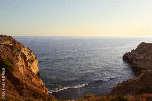 The Portuguese coast during sunset