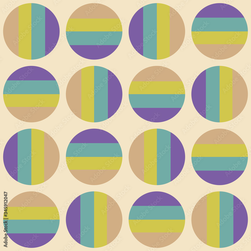 Obraz premium Clear geometric forms. Abstract vector seamless pattern.