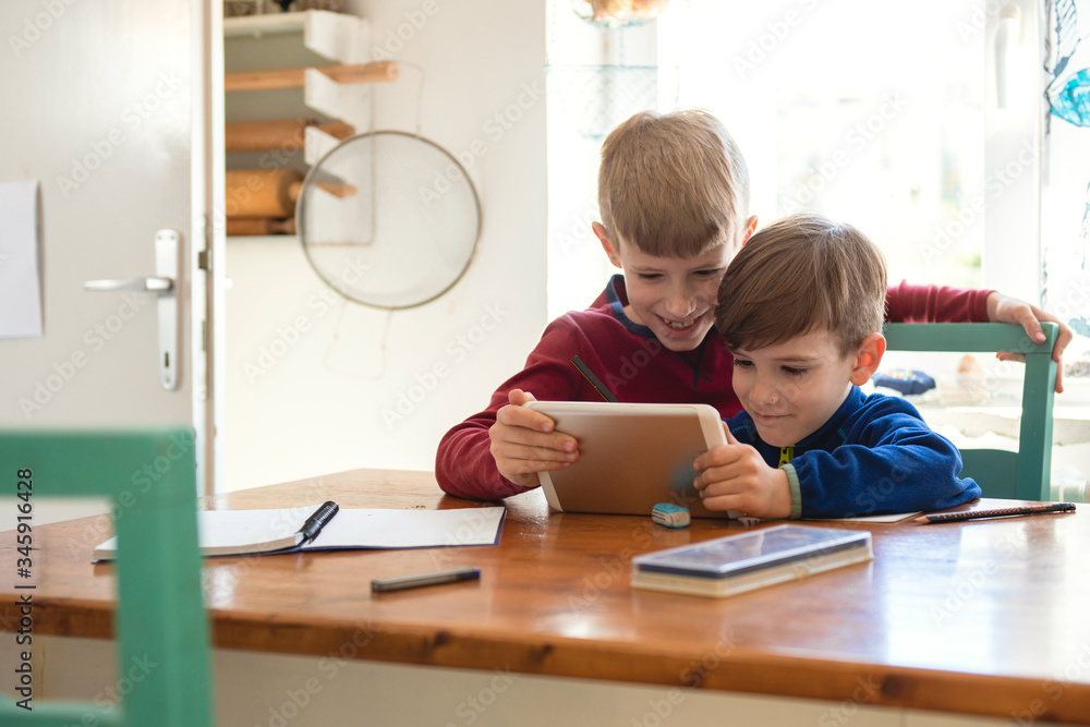Boys Playing With Digital Tablet At Home
Boys Playing With Digital Tablet At Home