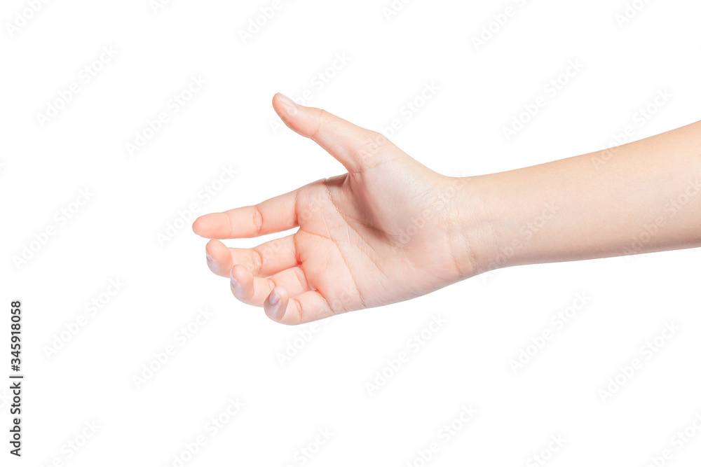 Woman hands showing different gestures. Isolated on white background With Clipping path. Woman hands showing different gestures. Isolated on white background With Clipping path.