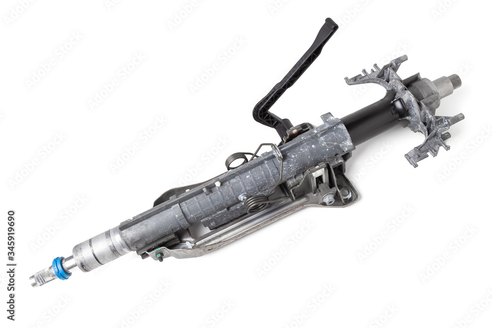 Car steering column - a car control system with the function of transmitting torque from the  wheel to gear. Includes ignition switch, direction indicator and light switch, auto undercarriage repair.