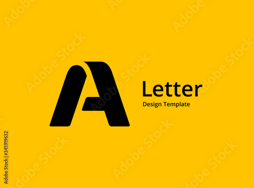 Letter A logo icon design template elements