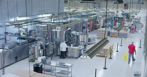 Modern Manufacturing factory wide shot