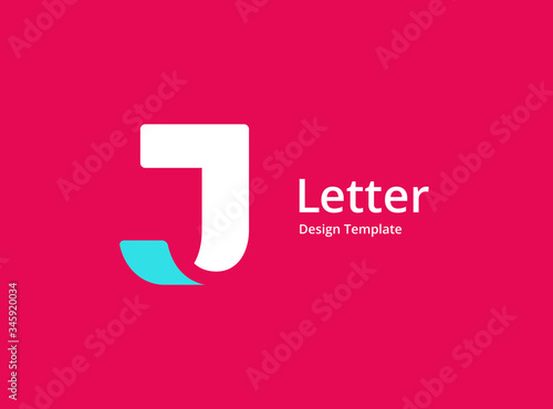 Letter J logo icon design template elements