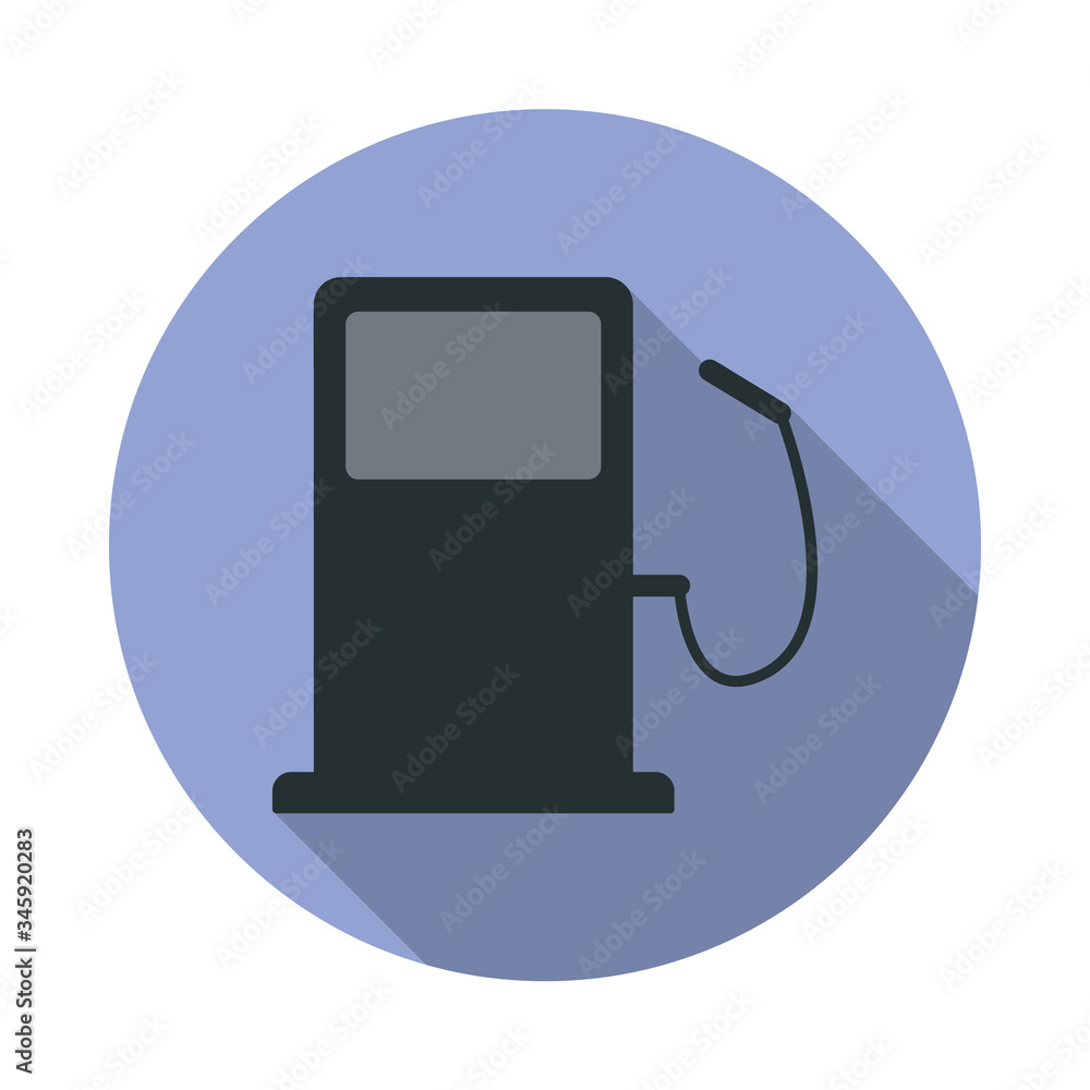 petrol filling machine long shadow icon. Simple color vector of web icons for ui and ux, website or mobile application petrol filling machine long shadow icon. Simple color vector of web icons for ui and ux, website or mobile application