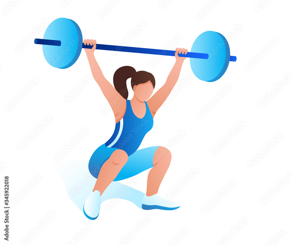 xu weightlifting clipart