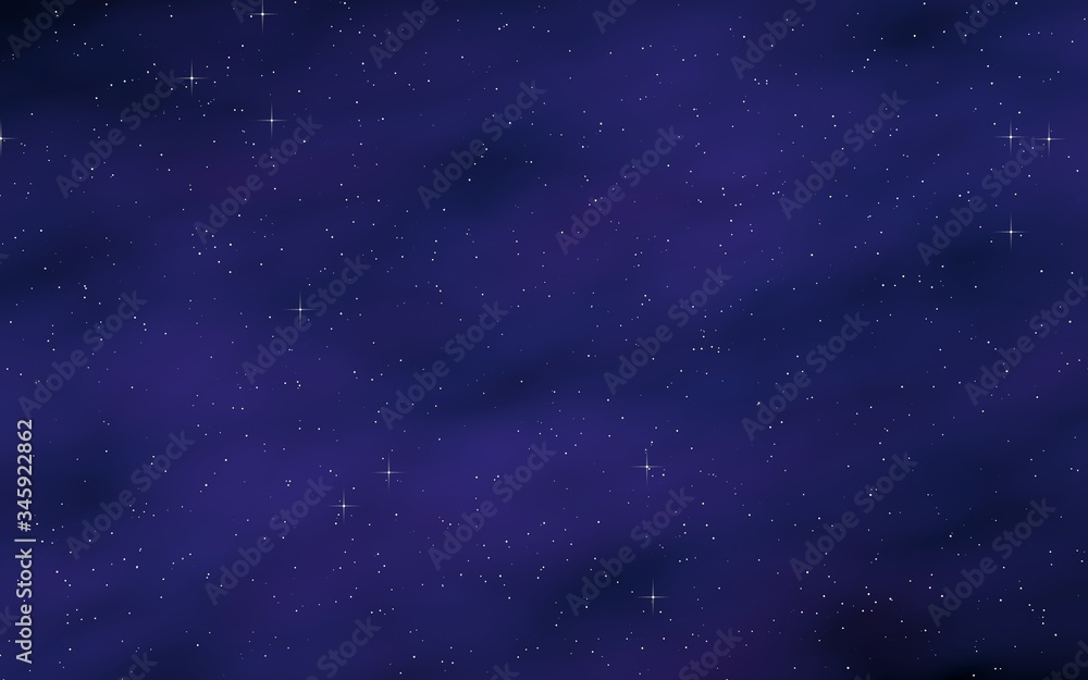 Fototapeta premium Colorful and beautiful space background. Outer space. Starry outer space texture. 3D illustration