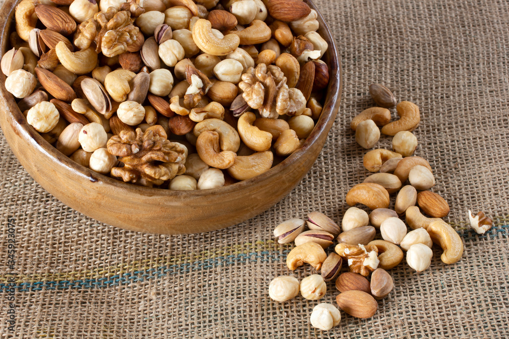 Cashews, pistachios, almonds, walnuts, hazelnuts. Mixed nuts. Cashews, pistachios, almonds, walnuts, hazelnuts. Mixed nuts.