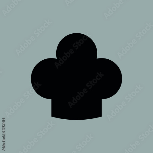 chef's hat icon for web and mobile app, vector symbol