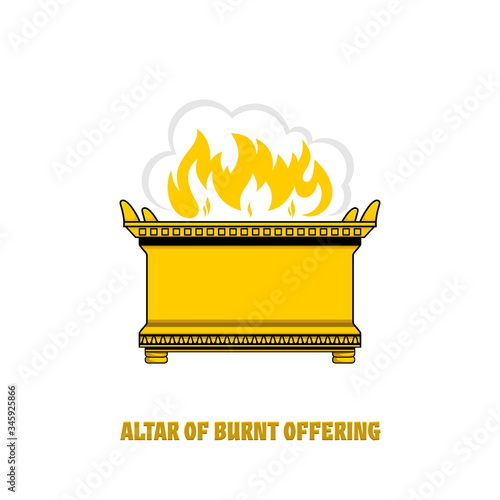 Leinwand Poster The altar of burnt offering in the tabernacle and temple of Solomon