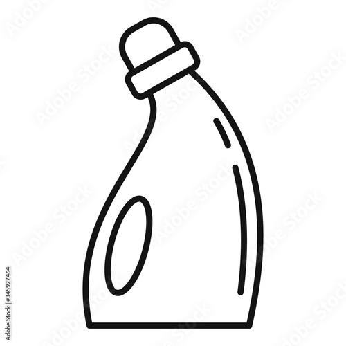 Dish cleaner icon. Outline dish cleaner vector icon for web design isolated on white background