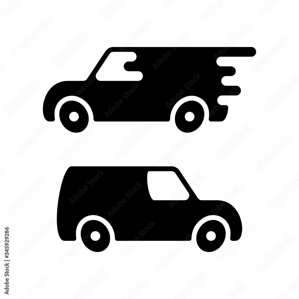 Delivery Truck Icon Sign Vector Design Logo Template