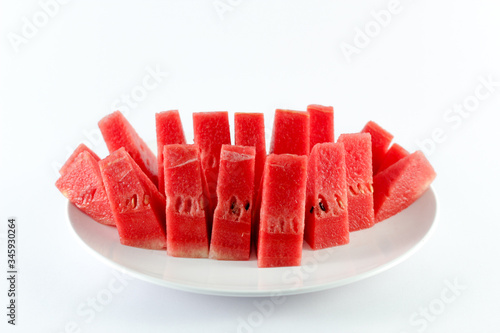 watermelon on a white background, isolated