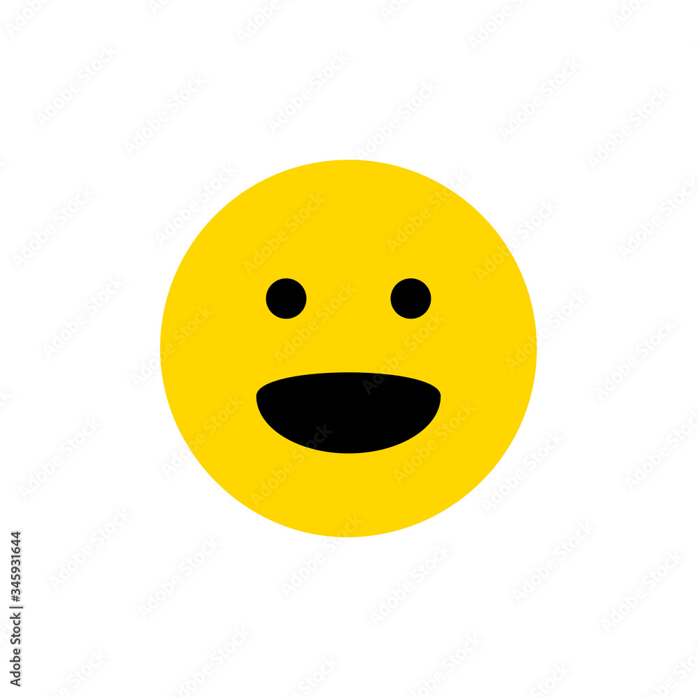 Fototapeta premium Face Emoticon icon vector logo