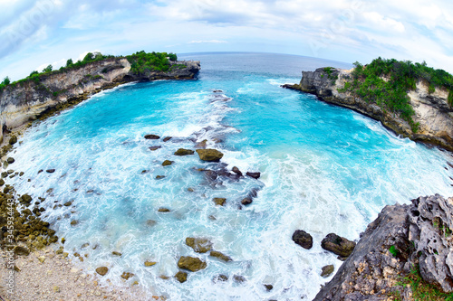 Landscape of Blue Lagoon Nusa Ceningan 