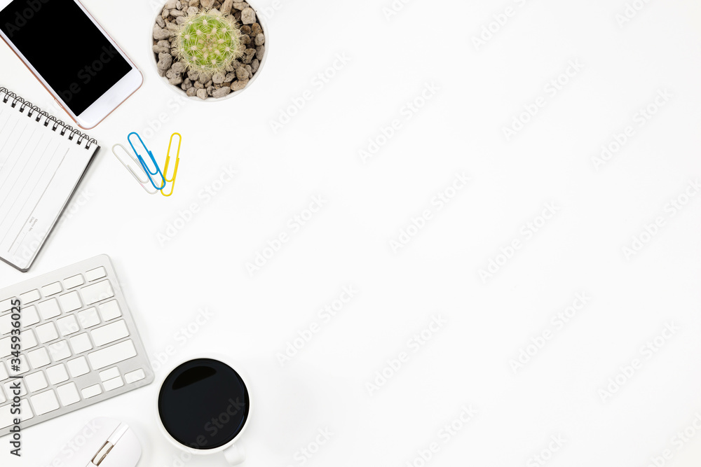 flat lay Office desk table of modern workplace with laptop on white background, top view laptop background and copy space on black background, white desk office with laptop, flat lay Office desk table of modern workplace with laptop on white background, top view laptop background and copy space on black background, white desk office with laptop,