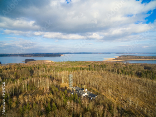 Aerial view of observation ...