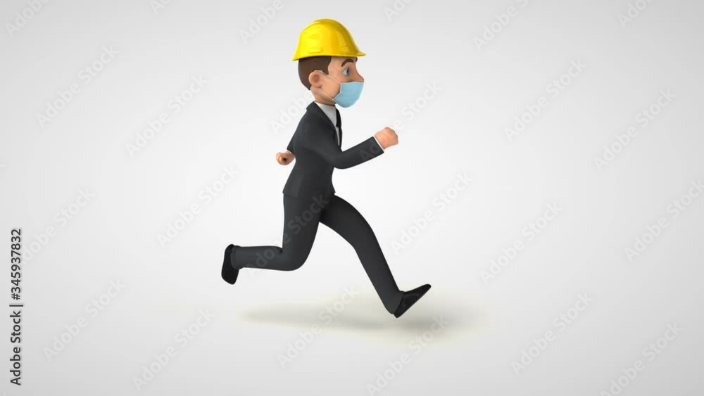 Fun cartoon architect Fun cartoon architect