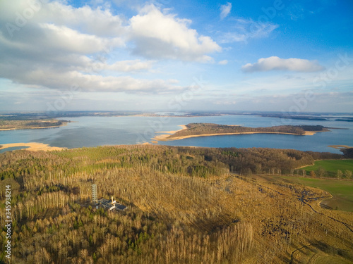 Aerial view of observation ...