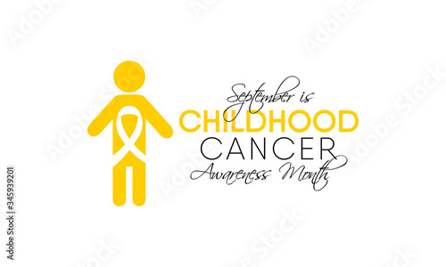 Vector illustration on the theme of Childhood Cancer awareness month observed each year during September.