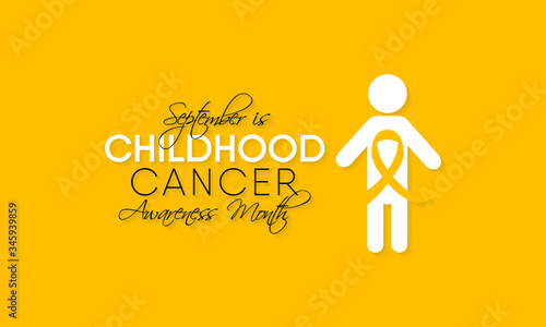 Vector illustration on the theme of Childhood Cancer awareness month observed each year during September.
