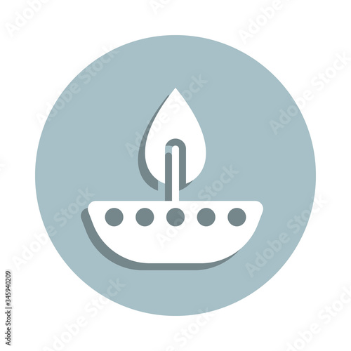 Diwali badge icon. Simple glyph, flat vector of world religiosity icons for ui and ux, website or mobile application