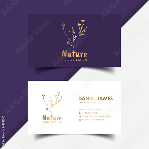 Luxury modern business card template design.