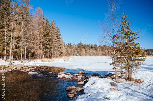 Mississippi Headwaters in Itsca National Park USA