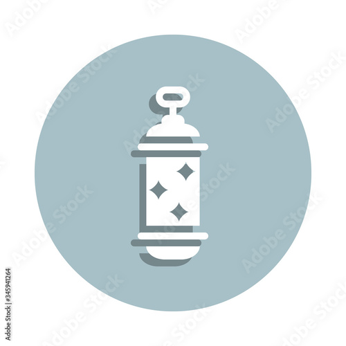 Lantern badge icon. Simple glyph, flat vector of world religiosity icons for ui and ux, website or mobile application