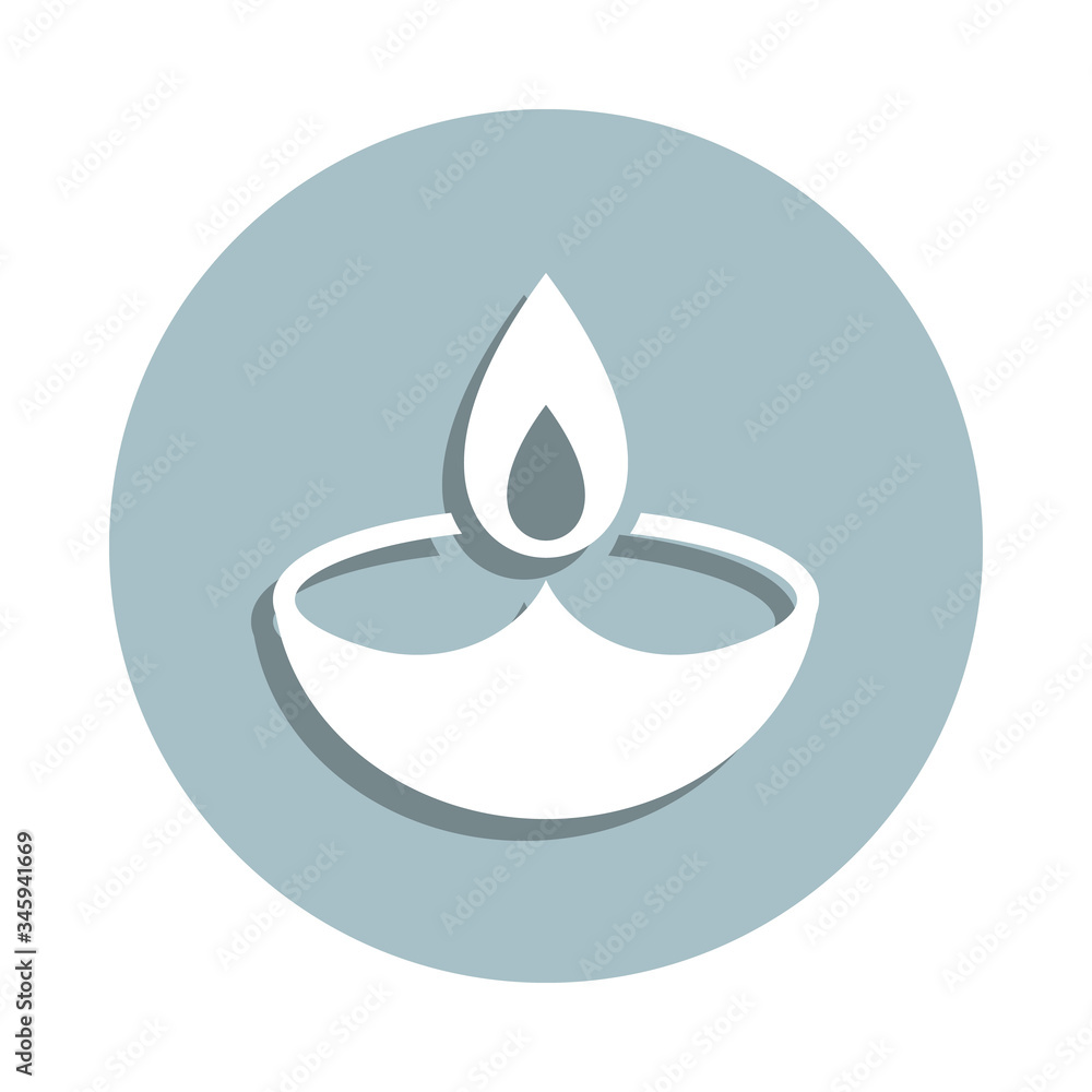 Diwali badge icon. Simple glyph, flat vector of world religiosity icons for ui and ux, website or mobile application Diwali badge icon. Simple glyph, flat vector of world religiosity icons for ui and ux, website or mobile application