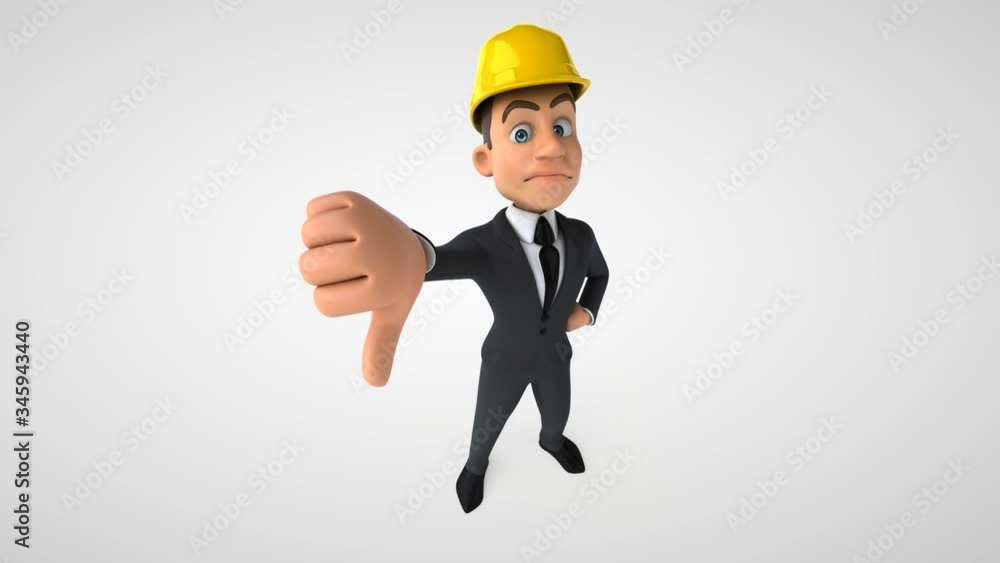 Fun cartoon architect Fun cartoon architect
