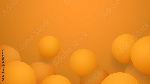 Vector yellow ball abstract background