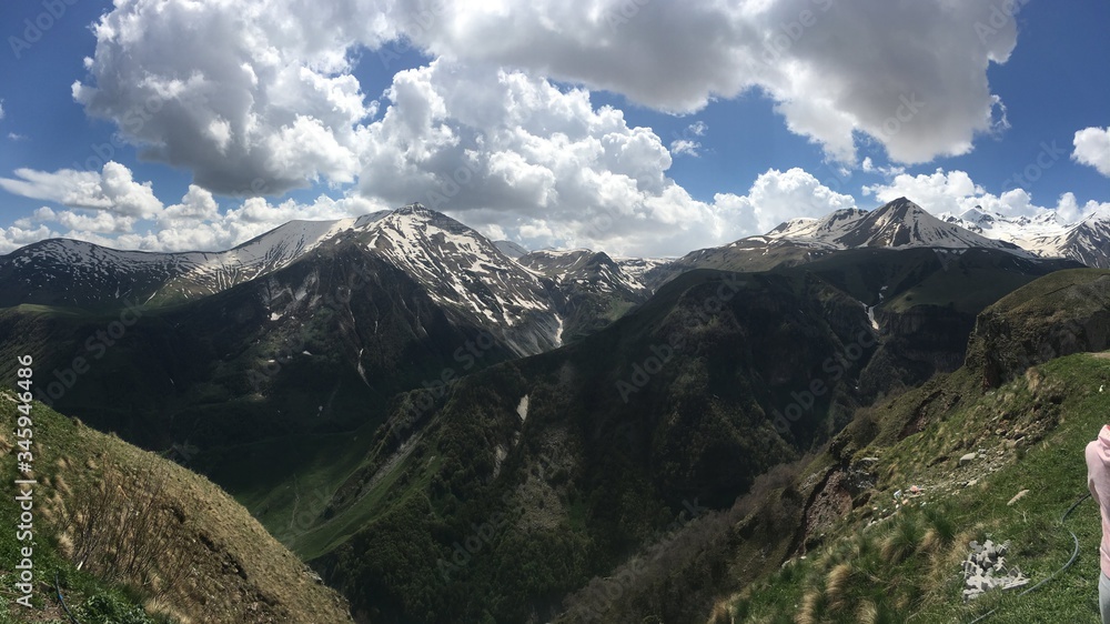 Obraz premium mountain landscape with clouds