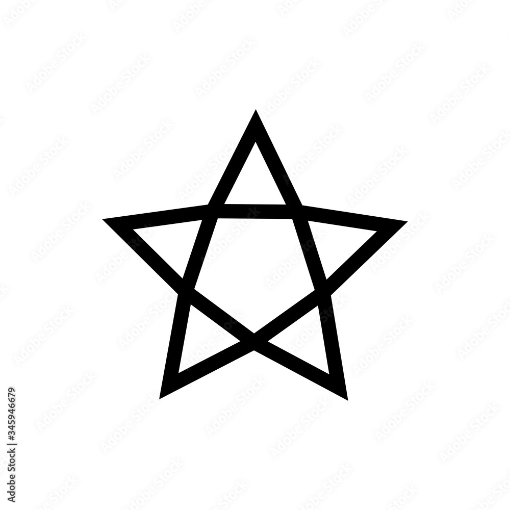 Star icon in trendy flat design Star icon in trendy flat design