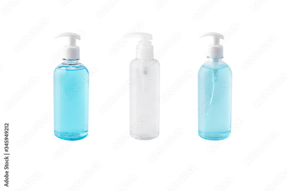 Set of Hand Sanitizer (Alcohol Gel) isolated on white background Set of Hand Sanitizer (Alcohol Gel) isolated on white background