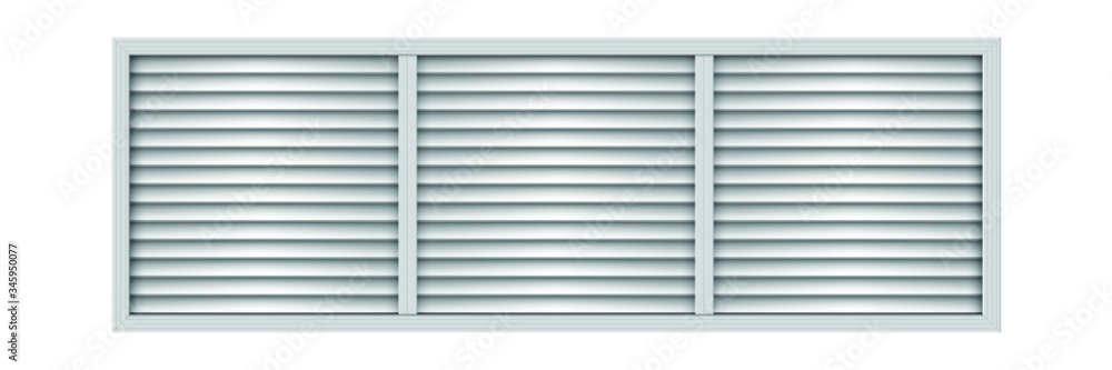 Vettoriale Stock Big plastic air vent. Wall ventilation grate. Exhaust and  supply ventilation system. Room conditioner element. | Adobe Stock