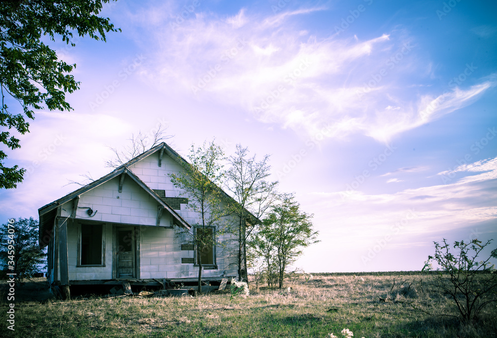 abandoned house in the field abandoned house in the field