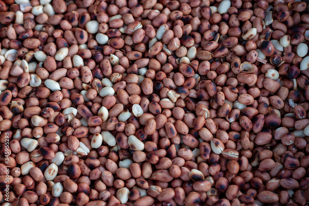 Roasted peanuts are ingredient prepared for cooking. Roasted peanuts are ingredient prepared for cooking.