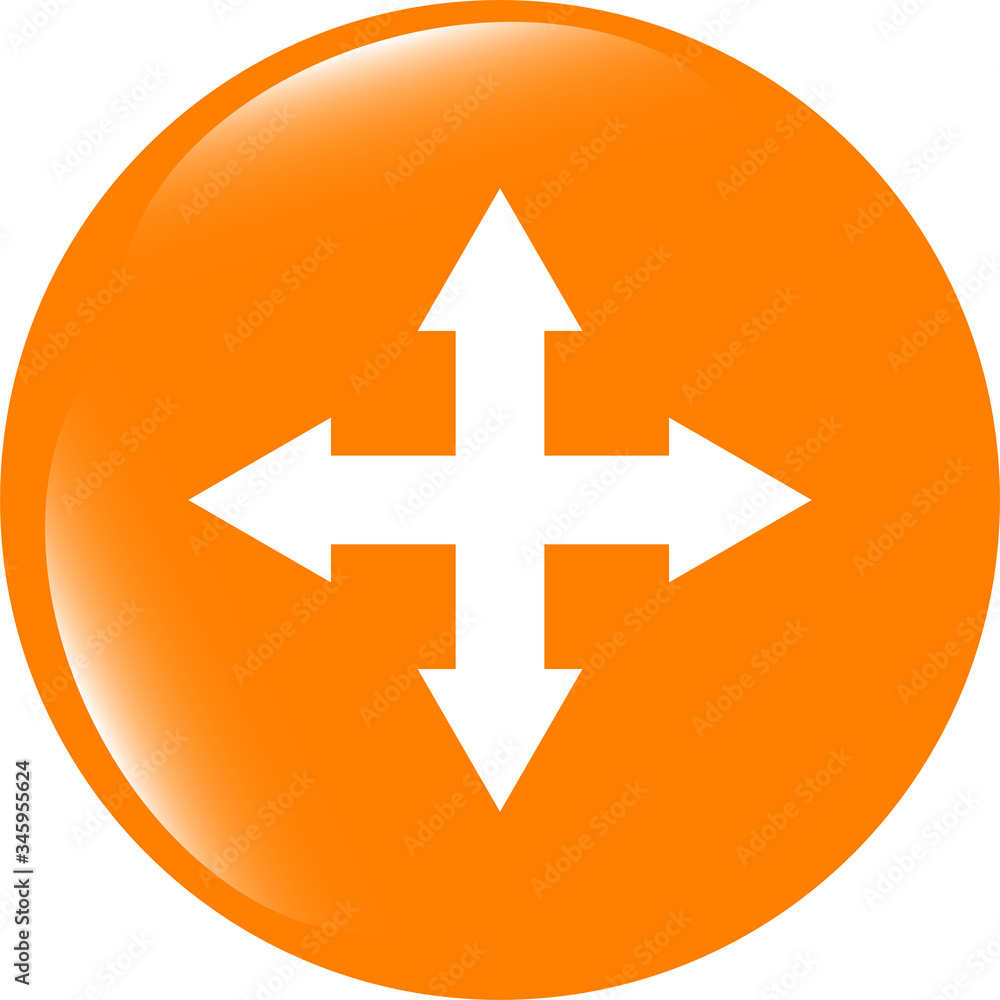 arrow set on web icon (button) . Trendy flat style sign isolated on white background arrow set on web icon (button) . Trendy flat style sign isolated on white background